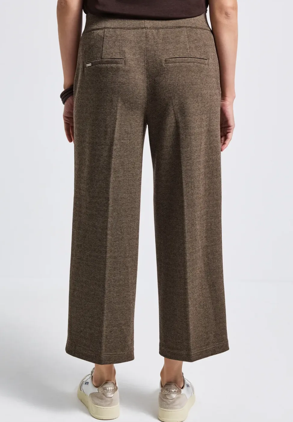 Broek met gedessineerde straight legs