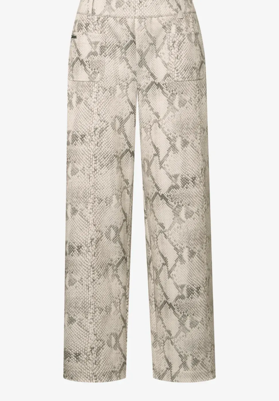 Broek met gedessineerde straight legs