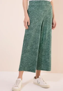 Broek met gedessineerde Wide Legs
