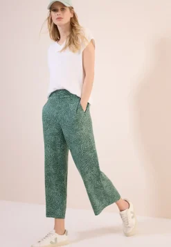 Broek met gedessineerde Wide Legs