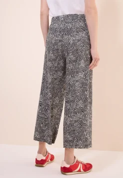 Broek met gedessineerde Wide Legs