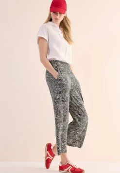 Broek met gedessineerde Wide Legs