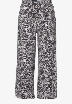 Broek met gedessineerde Wide Legs