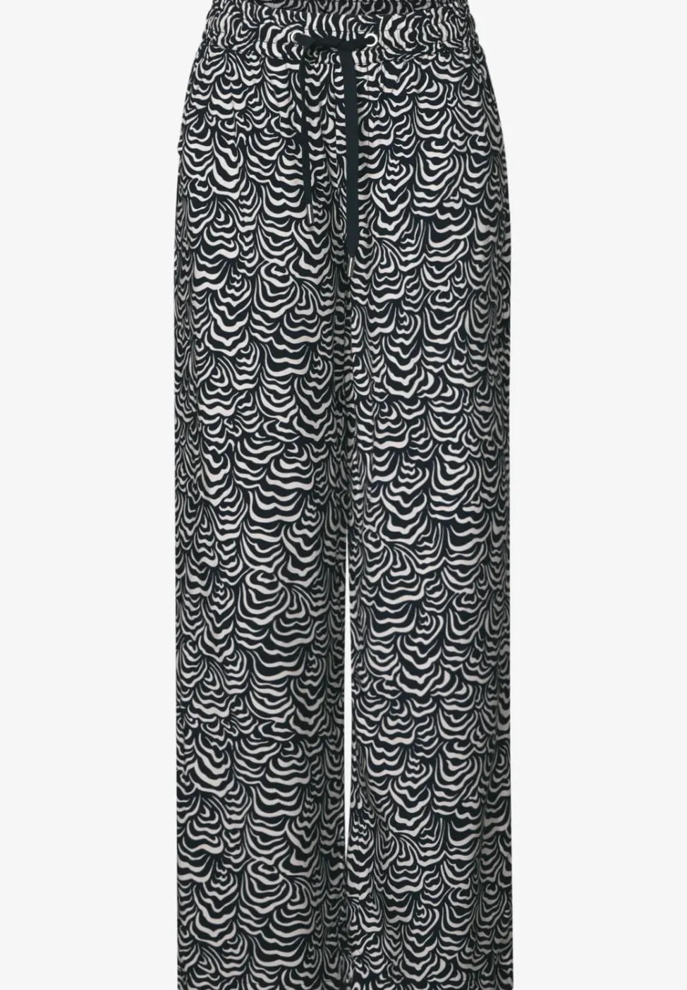 Broek met gedessineerde Wide Legs