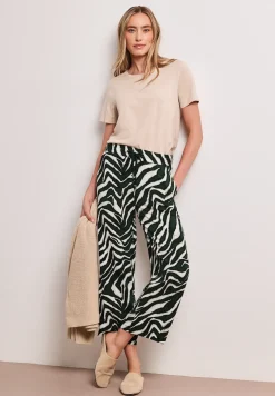 Broek met gedessineerde Wide Legs