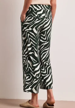 Broek met gedessineerde Wide Legs