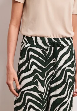 Broek met gedessineerde Wide Legs