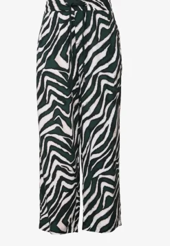 Broek met gedessineerde Wide Legs