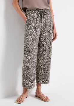 Broek met gedessineerde Wide Legs