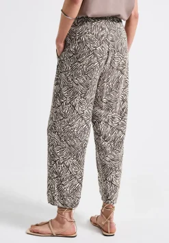 Broek met gedessineerde Wide Legs