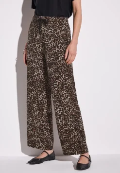 Broek met gedessineerde Wide Legs