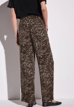 Broek met gedessineerde Wide Legs