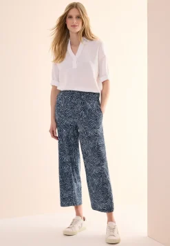 Broek met gedessineerde Wide Legs