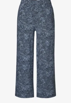 Broek met gedessineerde Wide Legs