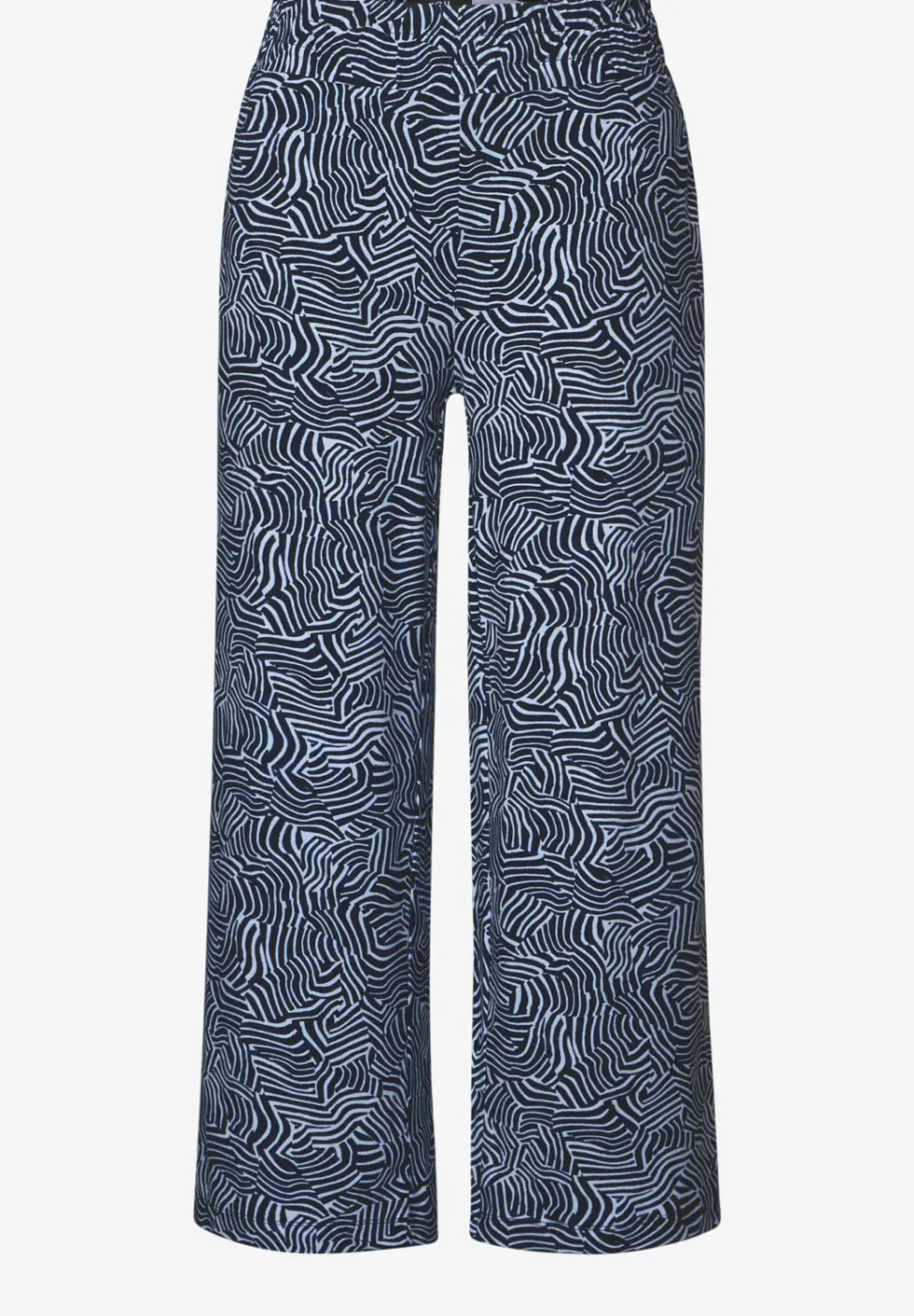 Broek met gedessineerde Wide Legs