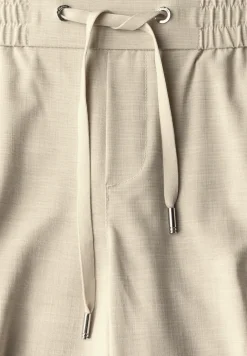 Broek met gemêleerde look