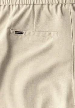 Broek met gemêleerde look