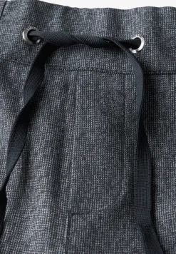 Broek met gemêleerde look