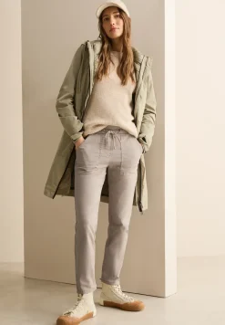 Broek met gewassen look