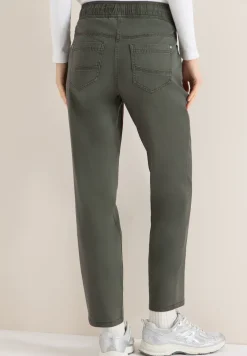 Broek met gewassen look