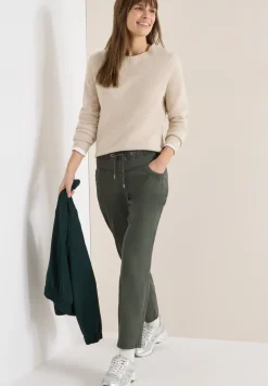 Broek met gewassen look