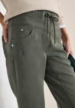 Broek met gewassen look