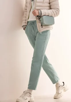 Broek met gewassen look
