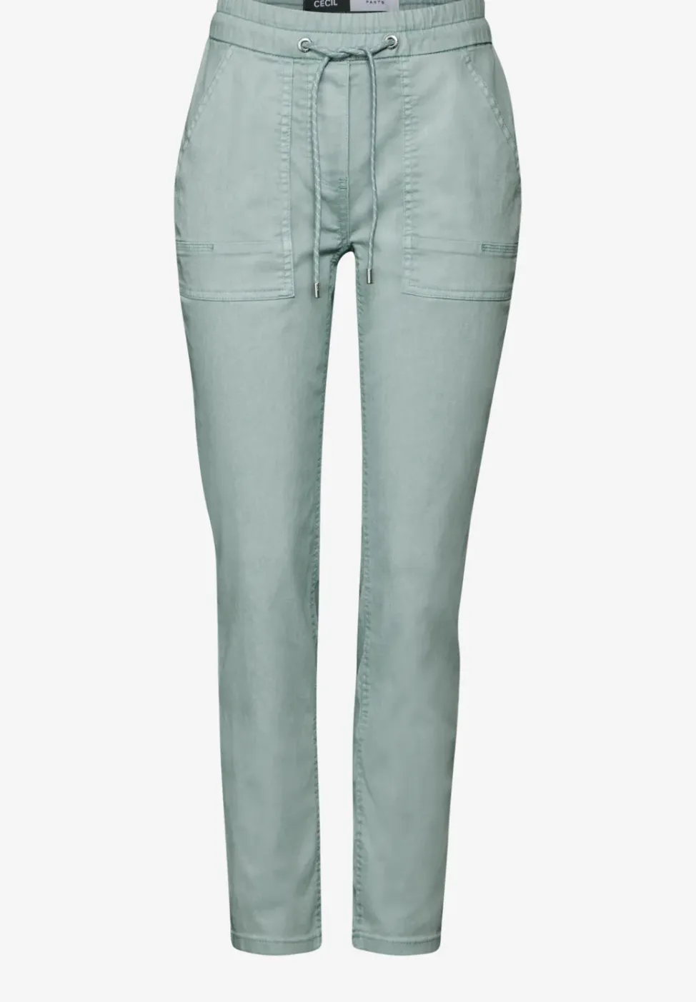 Broek met gewassen look