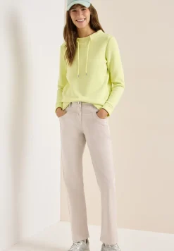 Broek met gewassen look