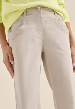 Broek met gewassen look