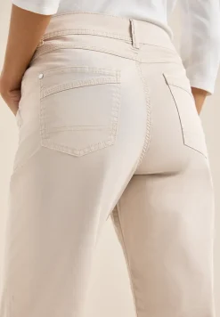 Broek met gewassen look