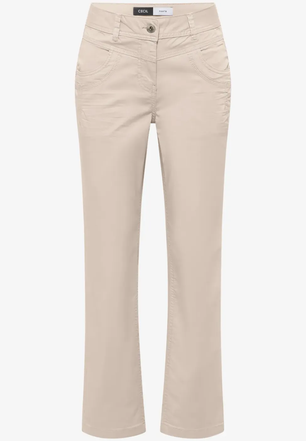 Broek met gewassen look