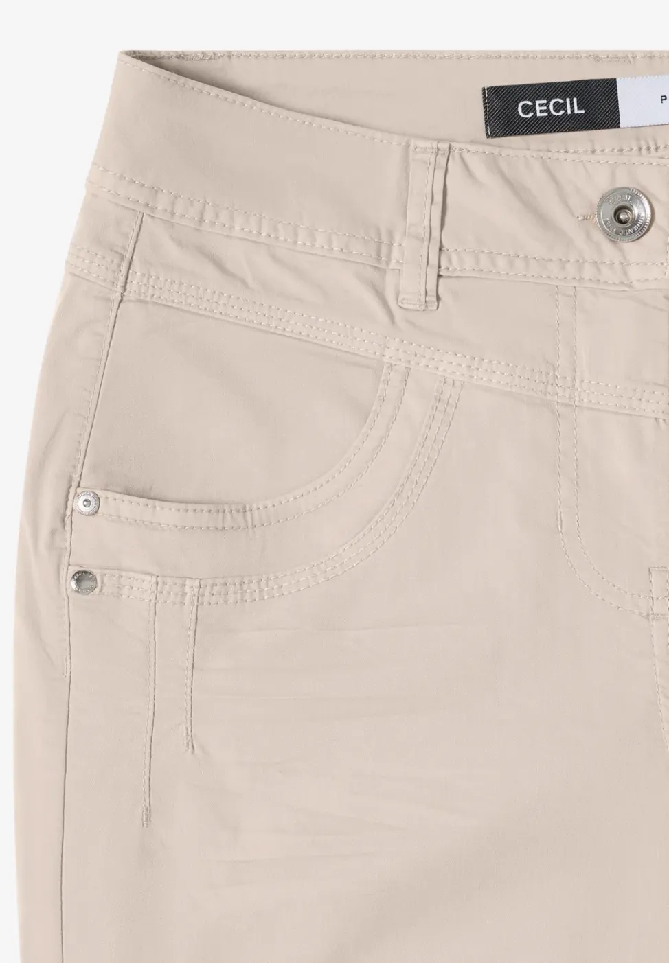 Broek met gewassen look