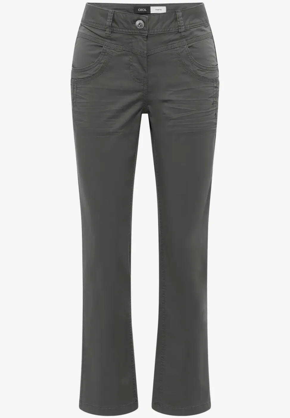 Broek met gewassen look