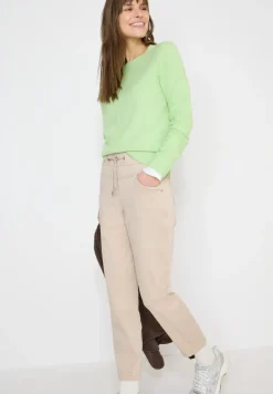 Broek met gewassen look