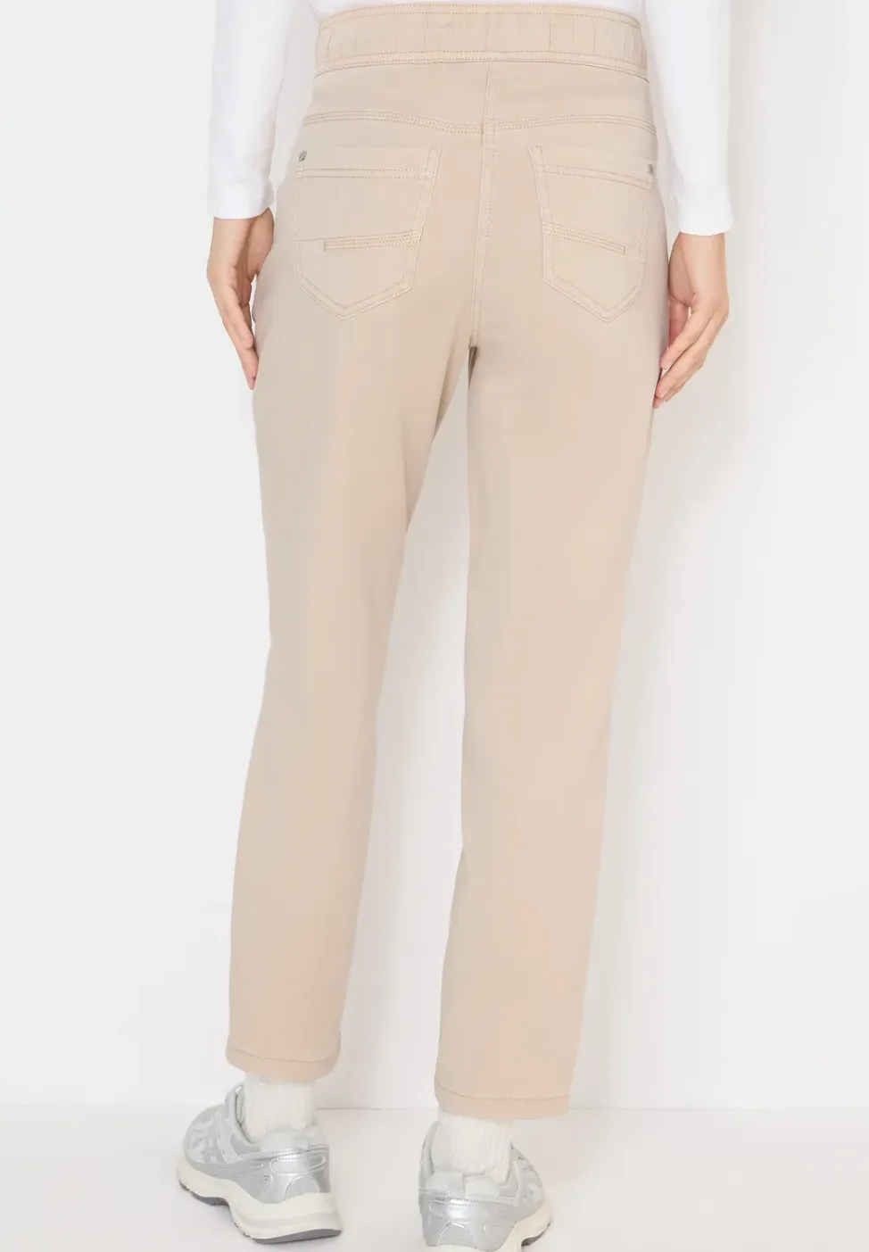 Broek met gewassen look