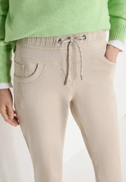 Broek met gewassen look