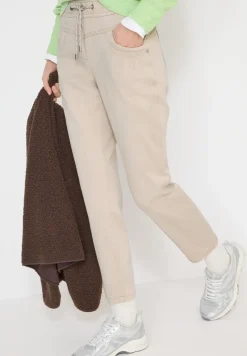Broek met gewassen look
