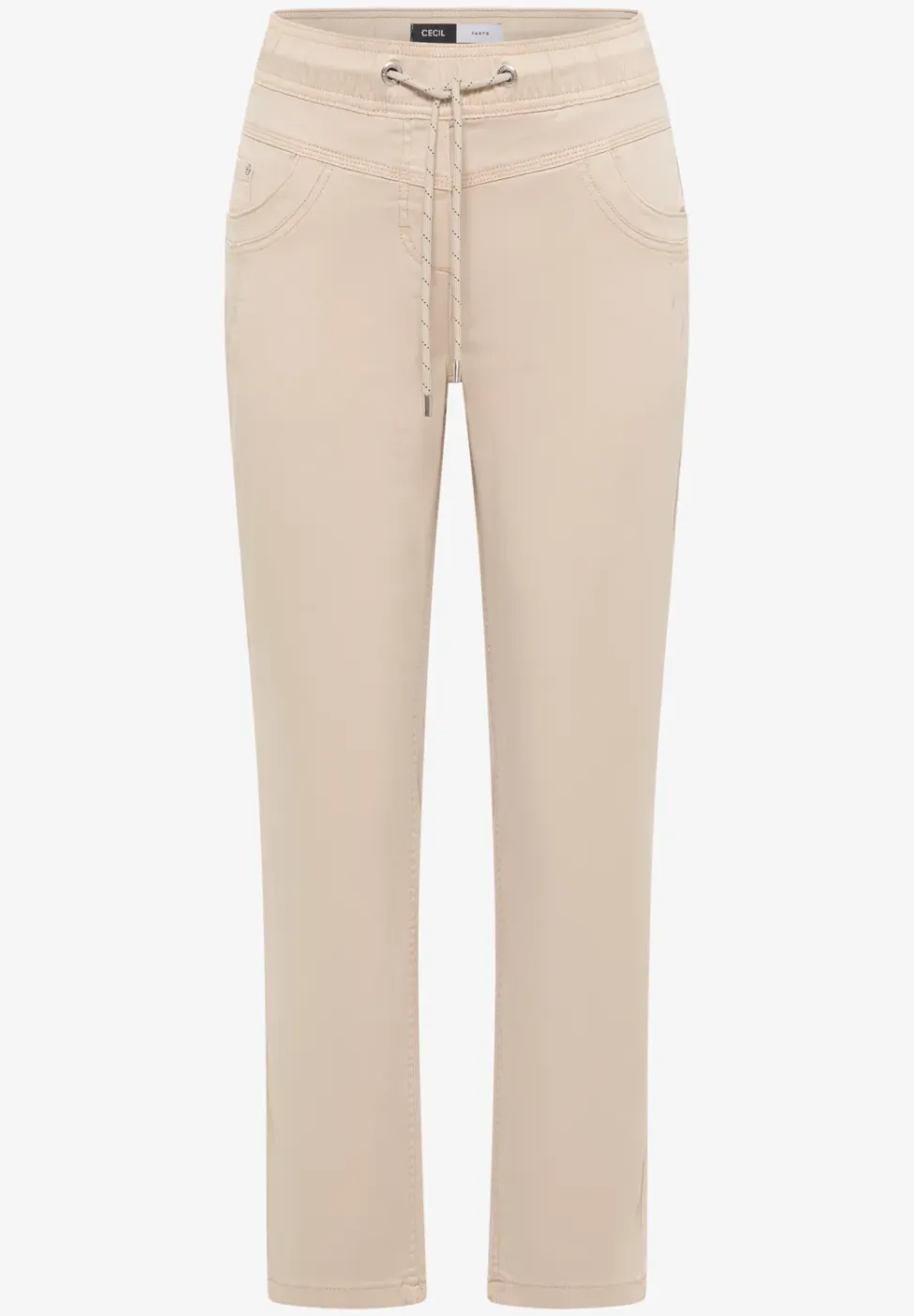Broek met gewassen look