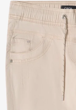 Broek met gewassen look
