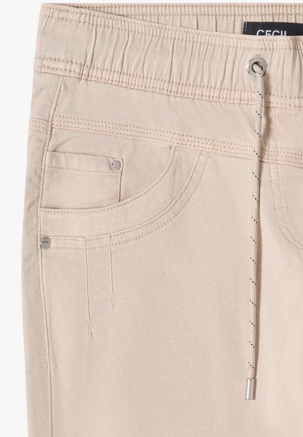 Broek met gewassen look
