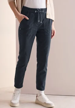 Broek met gewassen look