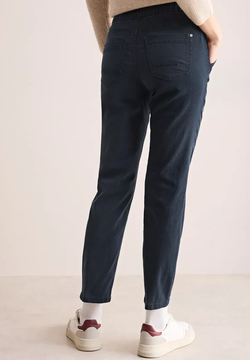 Broek met gewassen look