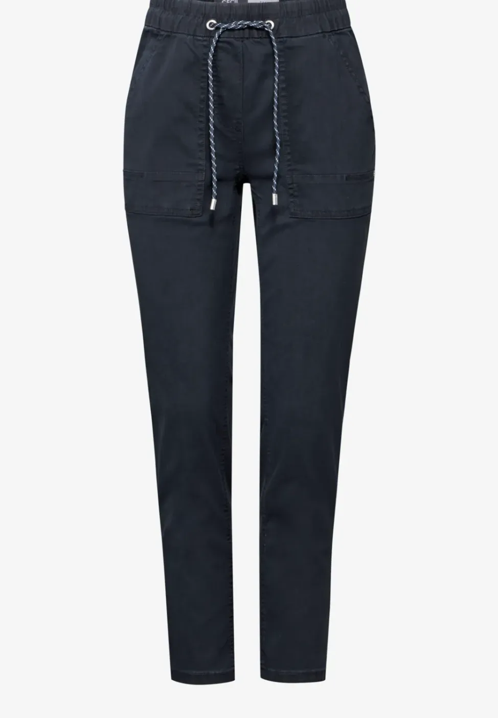 Broek met gewassen look