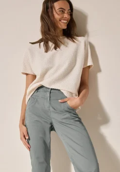 Broek met gewassen look