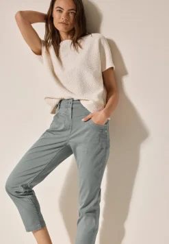 Broek met gewassen look