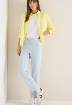 Broek met gewassen look