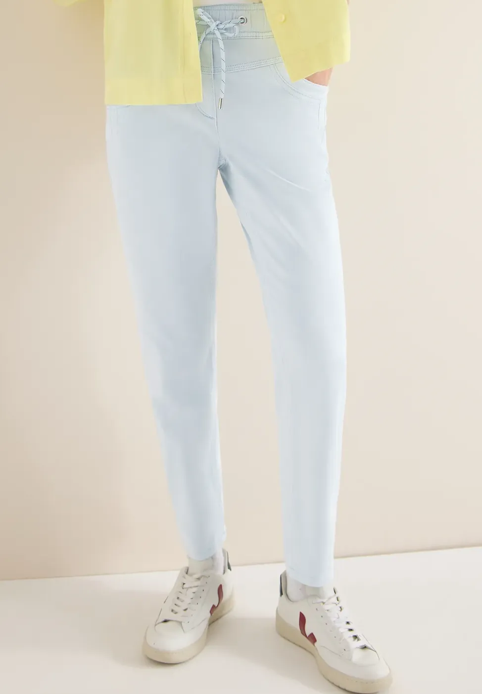 Broek met gewassen look