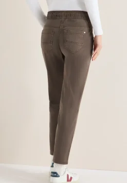 Broek met gewassen look