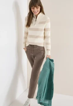 Broek met gewassen look